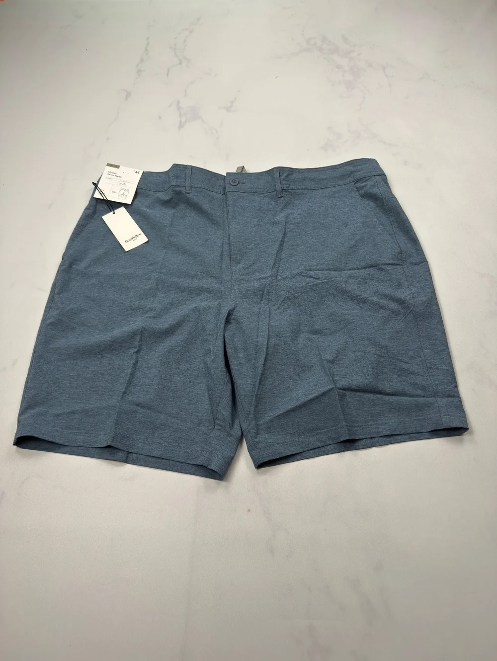 Goodfellow & Co Hybrid Swim Shorts Blue Athletic Summer Travel - Mens 44 NWT
